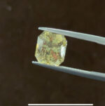 7.66 cts yellow sapphire radiant cut