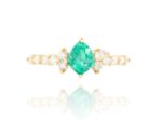 Natural Emerald Ring 18K