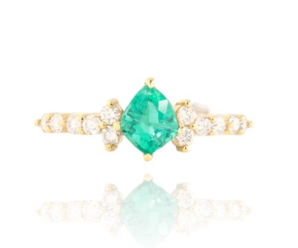 Natural Emerald Ring 18K