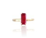 NATURAL RUBY RING 18K