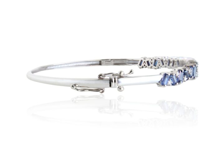 18K NATURAL SAPPHIRE BANGLE