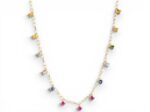 18k Fancy Sapphire Necklace